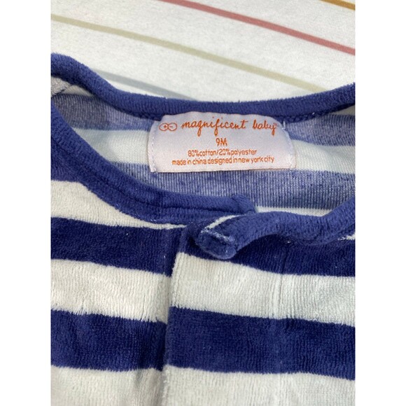 Magnificent Baby Magnetic Stripe Footed Sleeper Set – 9 Months (Bundle) - Picture 2 of 4